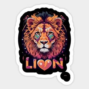 Majestic lion Sticker